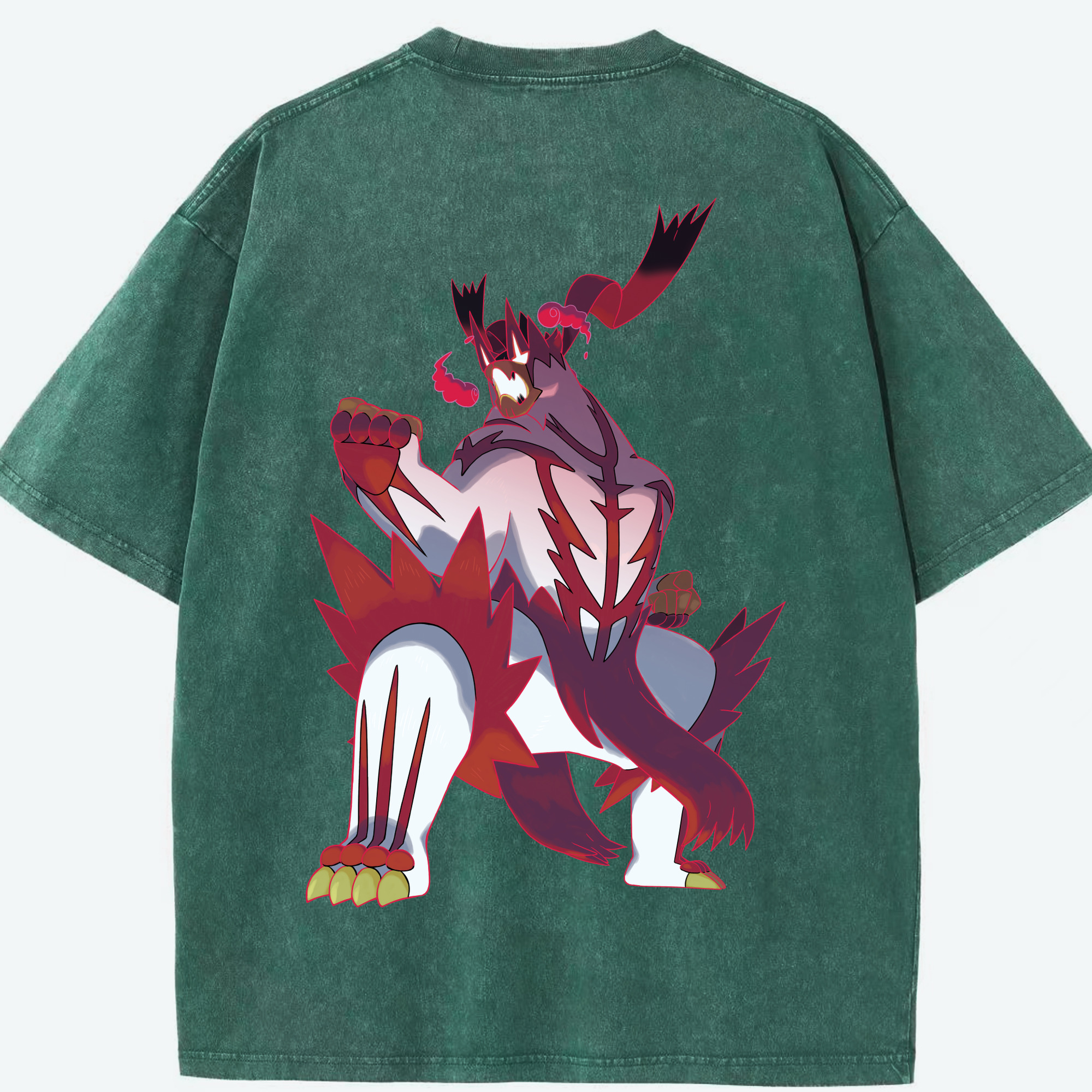 （画像用） ポケットモンスター Pokémon 綿100% ヴィンテージ風 半袖Tシャツ（背面プリント）